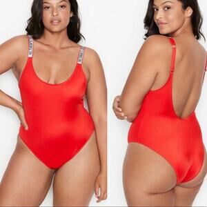 Victoria Secret Shine Strap Vardia Rhinestone One-Piece Large